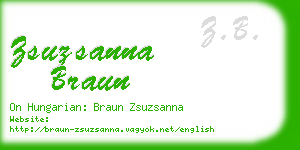 zsuzsanna braun business card